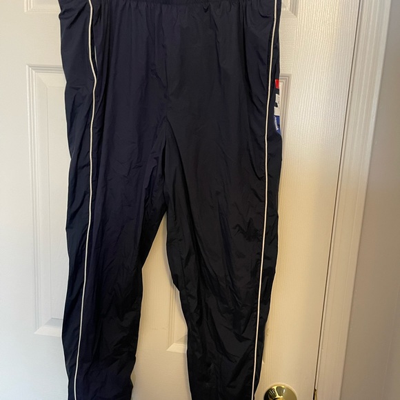 TOMMY HILFIGER VINTAGE WIND BREAKER WINTER JOGGERS SWEAT PANTS - Picture 2 of 10